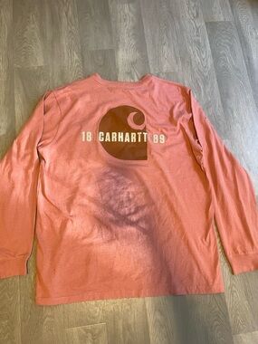 Carhartt Long Sleeve Tee in Coral